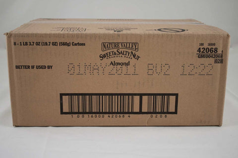 General Mills Nature Valley Sweet and Salty Almond Nut Granola Snack Bar, 1.2 Ounce -- 128 per case.