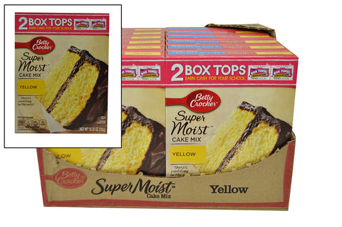 Betty Crocker SuperMoist Yellow Cake Mix, 15.25 Ounce -- 12 per case.