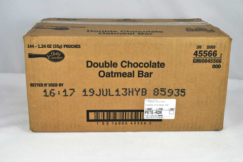 Betty Crocker Double Chocolate Oatmeal Bar, 1.24 Ounce -- 144 per case.