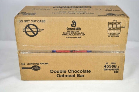 Betty Crocker Double Chocolate Oatmeal Bar, 1.24 Ounce -- 144 per case.