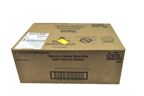 Nature Valley Biscuits with Peanut Butter, 21.6 Ounce -- 6 per case.