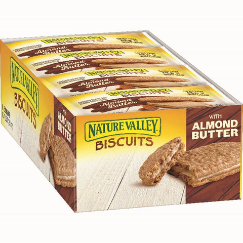 Nature Valley Biscuits with Almond Butter, 21.6 Ounce -- 6 per case.