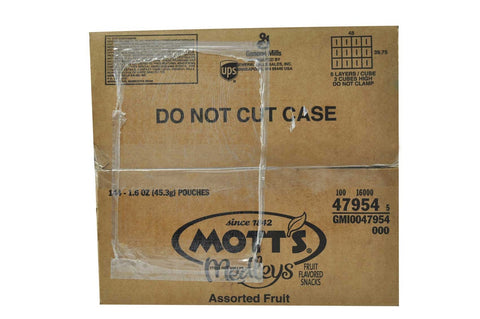 Motts Assorted Fruit Snacks, 1.6 Ounce -- 144 per case.