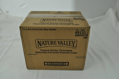 Nature Valley Peanut Butter Chocolate Granola Cups, 16.2 Ounce -- 6 per case.