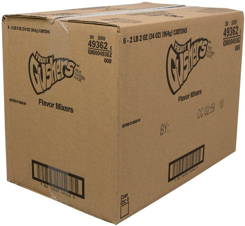 Fruit Gushers Flavor Mixers Fruit Snacks, 34 Ounce -- 6 per case.