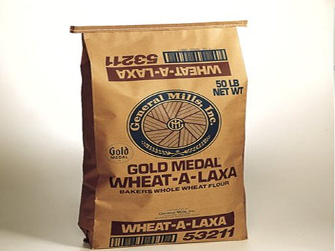 Gold Medal Wheat-A-Laxa Coarse Ground Whole Wheat Flour, 50 Pound