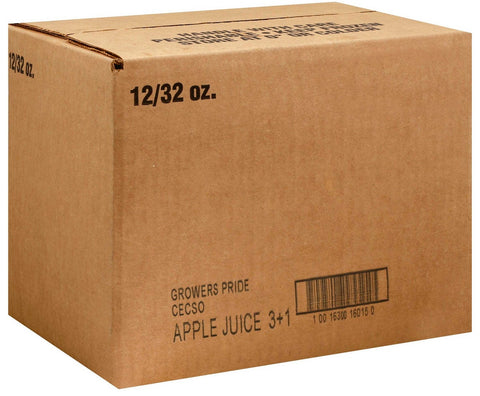 Floridas Natural Growers Pride 3 Plus 1 From Concentrate Apple Juice, 32 Fluid Ounce -- 12 per case