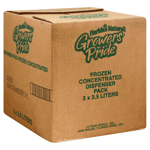 Floridas Natural Growers Pride Concentrate Kiwi Strawberry Cocktail Juice, 3.5 Liter -- 3 per case.