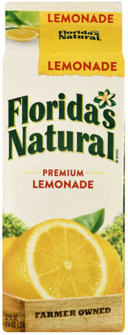 Floridas Natural Premium Lemonade, 52 Fluid Ounce -- 8 per case.