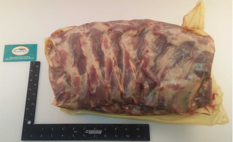 Frontiere Raw Buffalo Back Ribs, 2 count per pack -- 6 per case