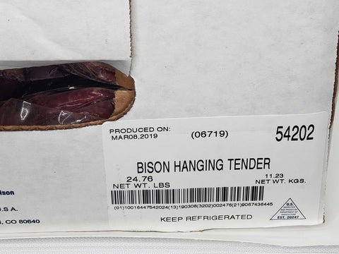 Great Range Bison Hanging Tender, 28 Ounce -- 4 per case