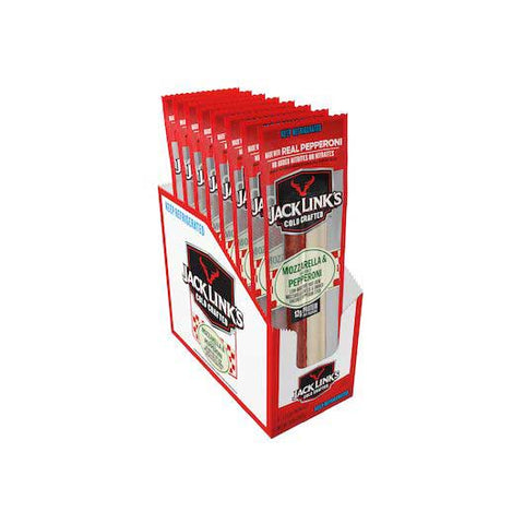 Jack Links Pepperoni Pork and Beef Mozzarella Cheese Stick, 1.75 Ounce -- 16 per case