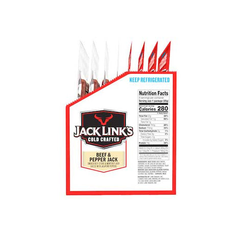 Jack Links Original Beef and Pepper Jack Cheese Stick, 3 Ounce -- 48 per case