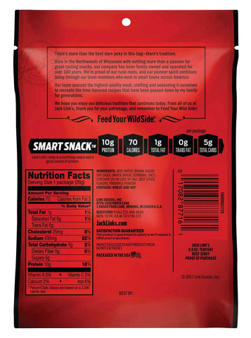 Jack Links Teriyaki Beef Jerky, 0.9 Ounce -- 48 per case