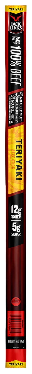 Jack Links Teriyaki Beef Sticks, 1.84 Ounce -- 144 per case
