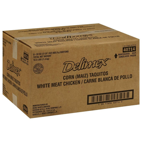 Delimex Chicken Taquitos, 2.062 Pound -- 8 per case