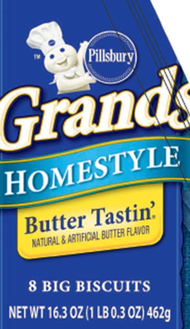 Pillsbury Grands Southern Homestyle Butter Tasting Biscuits, 16.3 Ounce -- 96 per case