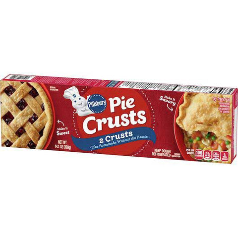 Pillsbury Ready To Bake Rolled Pie Shell Crust, 14.1 Ounce -- 12 per case