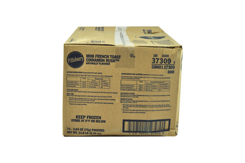 Pillsbury Cinnamon Rush Mini French Toast, 2.64 Ounce -- 72 per case.