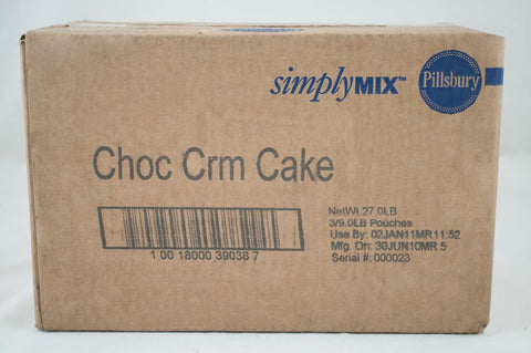 Pillsbury Chocolate Creme Cake Base Mix, 9 Pound -- 3 per case.