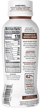 Elmhurst Oats Chocolate Plant Based Milk, 12 Fluid Ounce -- 12 per case