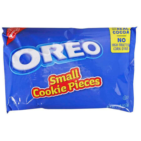 Oreo Pieces No HFCS Cookies, 1 Pound -- 12 per case.