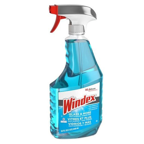 Windex Glass and More Multi Surface Cleaner, 32 Fluid Ounce Trigger Bottle -- 8 per case