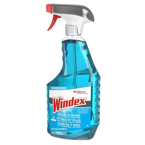 Windex Glass and More Multi Surface Cleaner, 32 Fluid Ounce Trigger Bottle -- 8 per case