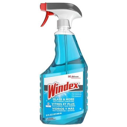 Windex Glass and More Multi Surface Cleaner, 32 Fluid Ounce Trigger Bottle -- 8 per case