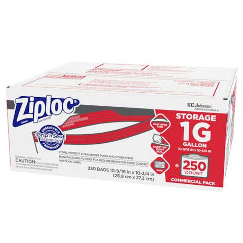 Ziploc Storage Bag, 1 Gallon -- 250 per case