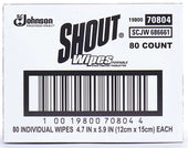 Shout Cleaning Wipes -- 80 per case.