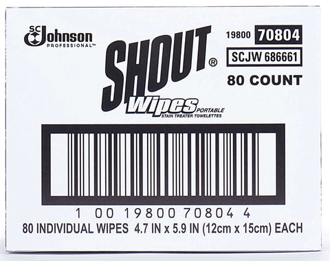 Shout Cleaning Wipes -- 80 per case.