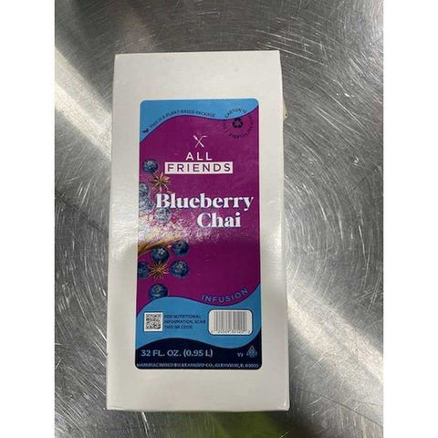 All Friends Blueberry Chai Lemon Functional Beverage, 32 Ounce -- 12 per case