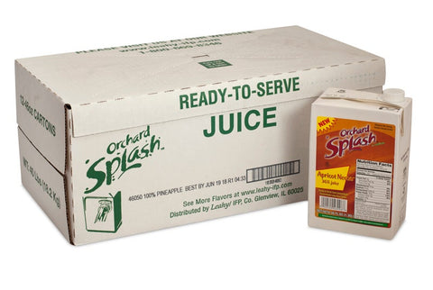 Orchard Splash 36 Percent Apricot Nectar, 46 Ounce -- 12 per case.