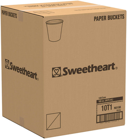 Solo Unprinted Untreated Paper Bucket, 165 Ounce -- 100 per case.