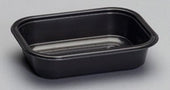 Genpak Black Oven Ready Food Tray, 16 Ounce -- 500 per case.