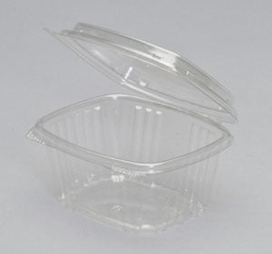Genpak Clear High Dome Hinged Deli Container, 16 Ounce -- 200 per case.