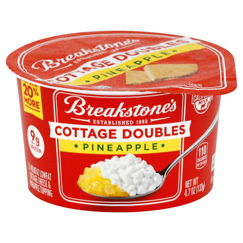 Breakstone's Cottage Doubles Pineapple Cottage Cheese, 4.7 Ounce -- 12 per case