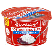 Breakstones Cottage Doubles Blueberry Cottage Cheese, 4.7 Ounce -- 12 per case.