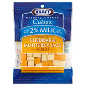 Kraft Natural Cheese Snacks Cheddar and Monterey Jack Cheese Cube, 5.8 Ounce -- 12 per case.