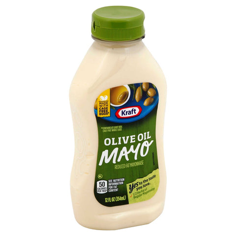 Kraft Spoonable Mayonnaise with Olive Oil, 12 Ounce -- 12 per case.
