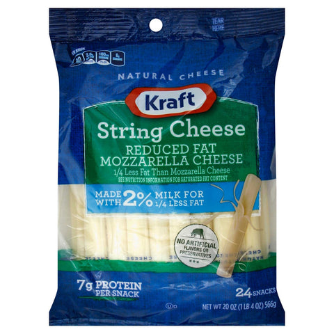 Kraft Natural String Cheese, 20 Ounce -- 12 per case.