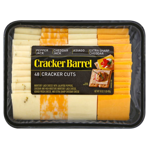 Cracker Barrel Cracker Cuts Cheese - Variety Pack, 1 Pound -- 12 per case.