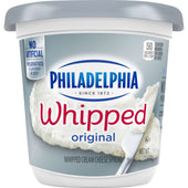 Philadelphia Plain Whipped Cream Cheese, 12 Ounce Container -- 12 per case