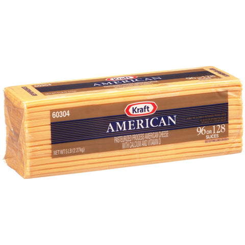 Kraft American Ribbon Sliced Cheese, 5 Pound -- 4 per case.