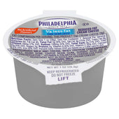 Kraft Philadelphia Light Cream Cheese - Cup, 1 Ounce -- 100 per case.