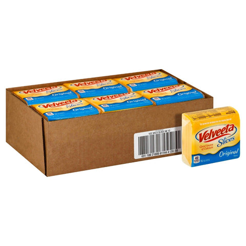 Velveeta Individually Wrapped Sliced Cheese, 12 Ounce -- 12 per case