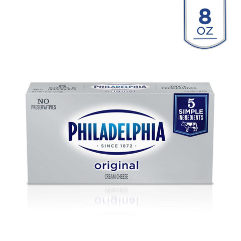 Kraft Philadelphia Original Cream Cheese - Rigid Box, 8 Ounce -- 36 per case.