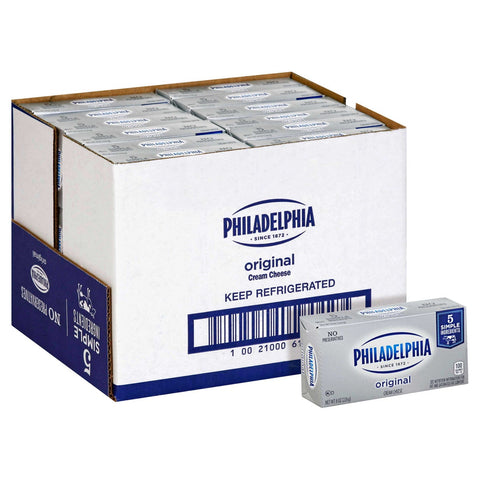Kraft Philadelphia Original Cream Cheese - Rigid Box, 8 Ounce -- 36 per case.