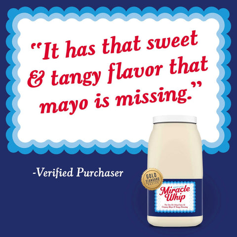 Kraft Original Miracle Whip Dressing, 1 Gallon -- 4 per case.